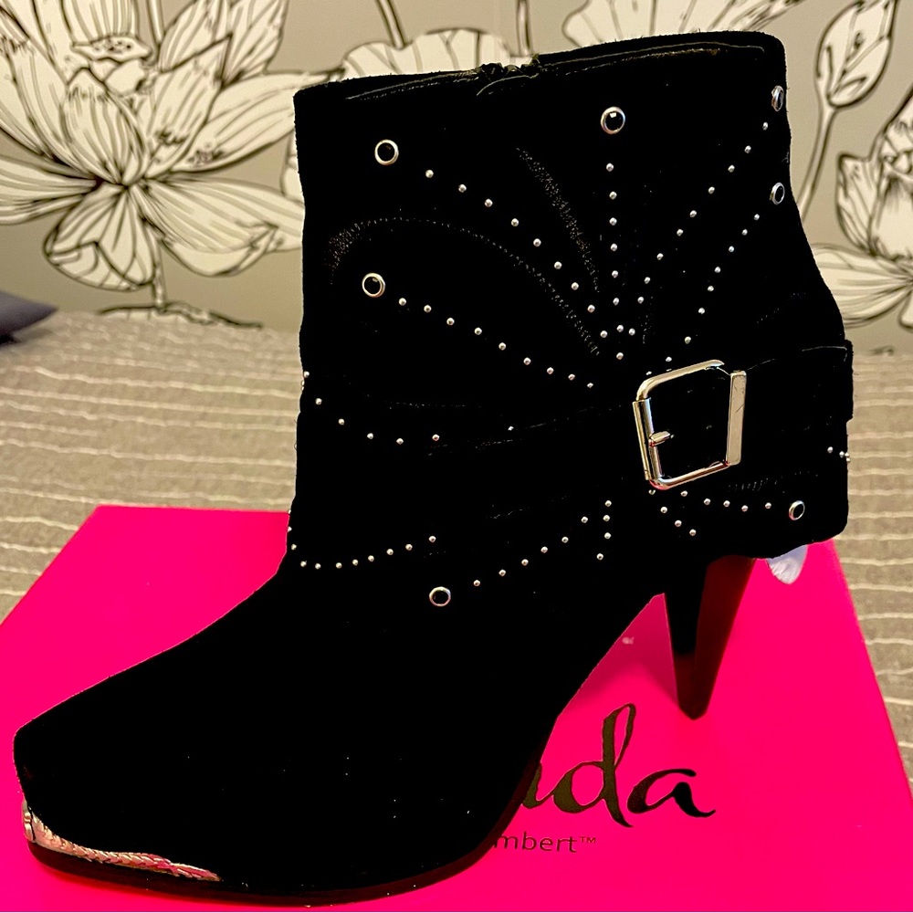 Black suede  - Miranda by Miranda Lambert boots.